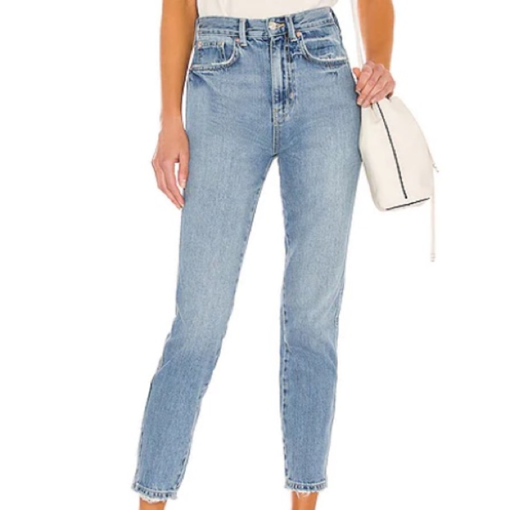 Free people high waisted straight leg jeans